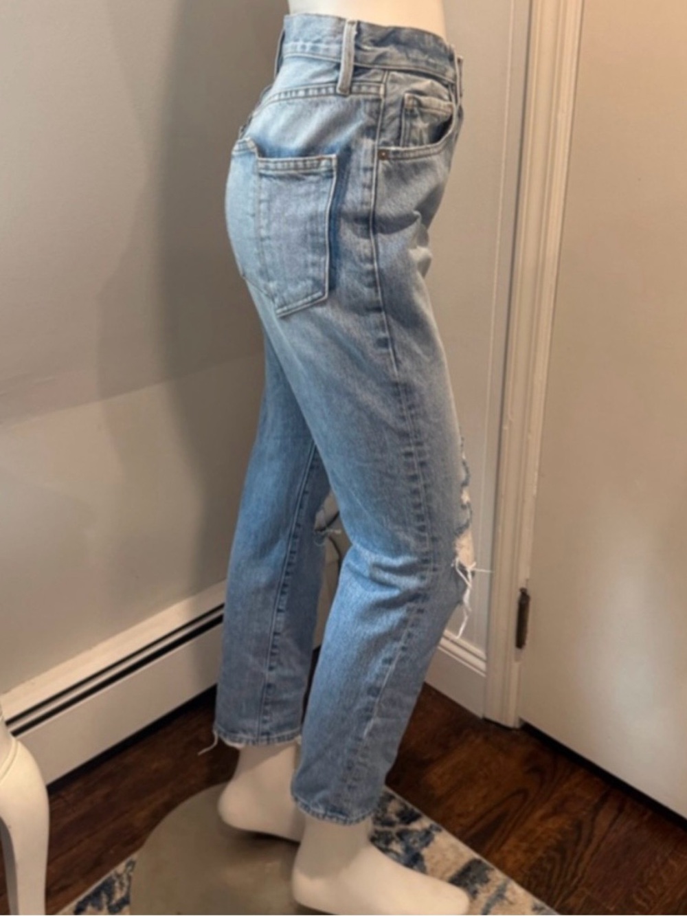 FRAME Le Original Mix Pocket Zuma Bay Distressed Jeans Women’s 26 100% Cotton